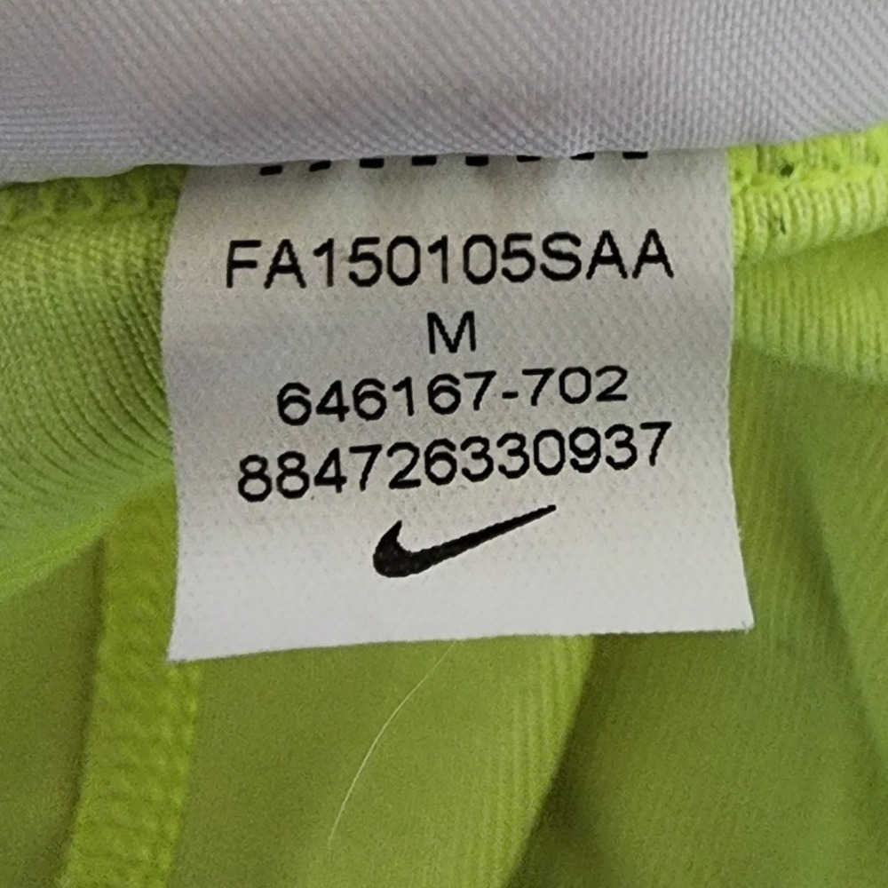 Nike Dri-FIT Skort Womens Medium Neon Yellow Athletic Tennis Activewear Skirt - Picture 14 of 15